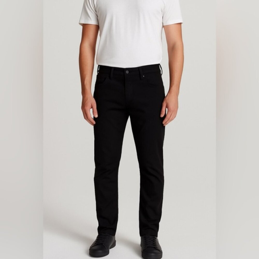 Paige Lennox Men’s Slim Fit Jeans Black Shadow Size 38